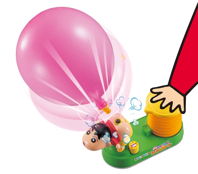 「クレヨンしんちゃん ドキがムネムネ～♪とべとべバルーン」のイメージ。