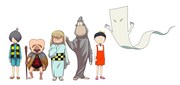 「ゲゲゲの鬼太郎」キャラクターのビジュアル。