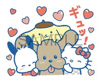 「ユーリ!!! on ICE×サンリオキャラクターズ」のLINEスタンプの1種。