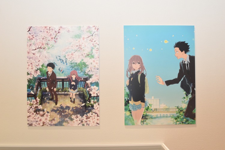 「映画『聲の形』」の展示の様子。