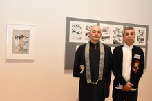 左から「竹光侍」で原作を務めた永福一成、松本大洋。