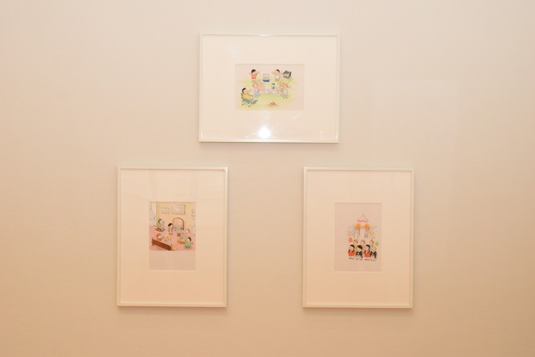 「総務部総務課山口六平太」の展示の様子。
