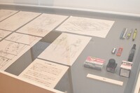 「応天の門」の展示の様子。