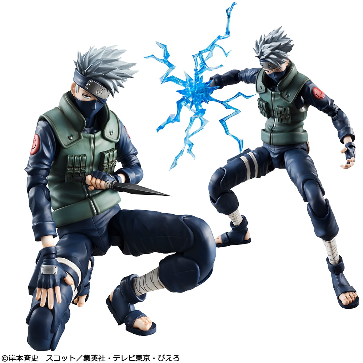 NARUTO」カカシの可動フィギュア、エフェクトパーツで雷切も再現