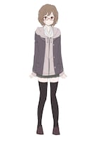 鈴木桃花（CV：近藤玲奈）の設定画。