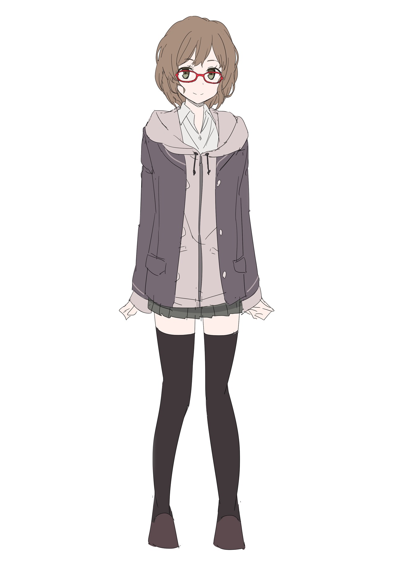 鈴木桃花（CV：近藤玲奈）の設定画。