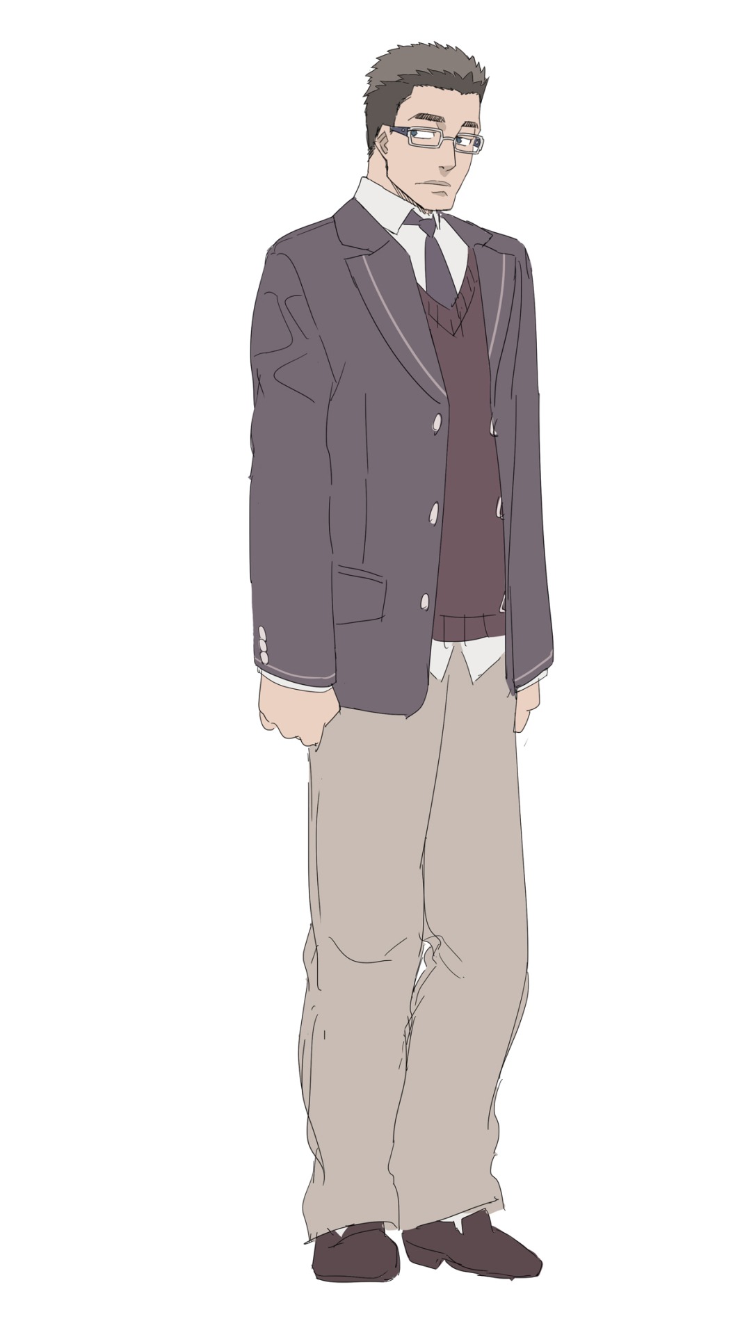 石垣陸生（CV：山本祥太）の設定画。