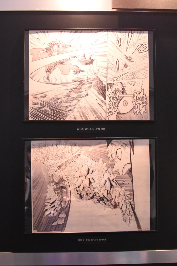 集英社・週刊少年ジャンプブースの「ブラッククローバー」の展示の様子。