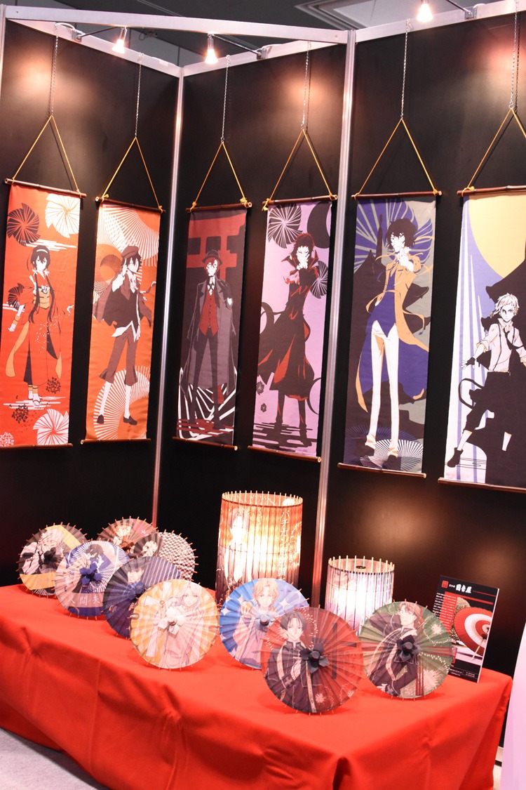 株式会社KADOKAWAブースの展示の様子。