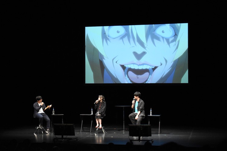 「賭ケグルイ」トークイベントの様子。