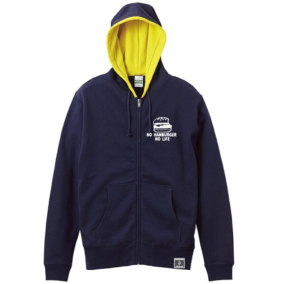 「ハンバーガーマニアジップアップパーカー」