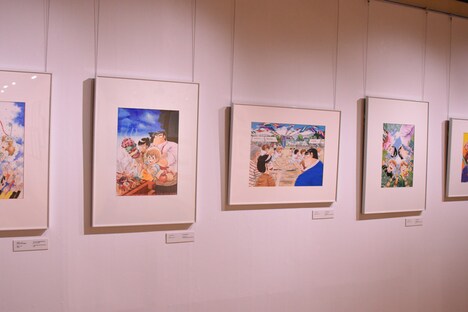 「クッキングパパ展 旅する。食べる。料理する。」の様子。