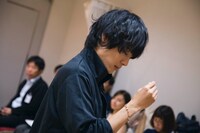 プレ稽古の様子。