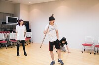 プレ稽古の様子。