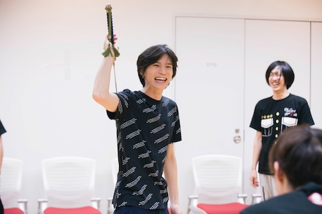 プレ稽古の様子。