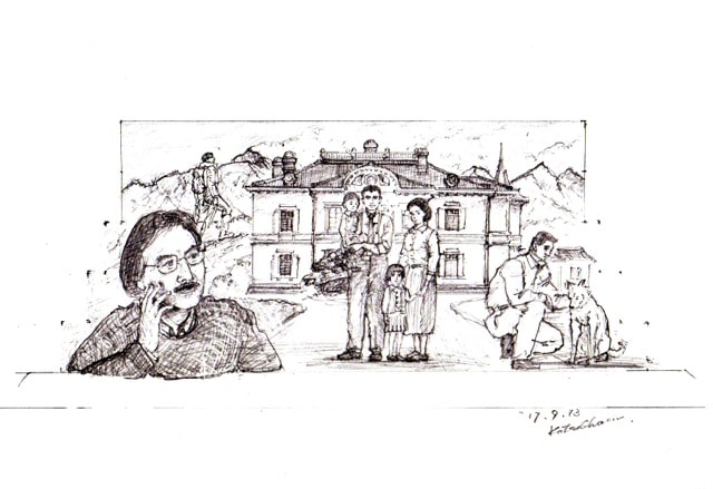 「谷口ジロー砂像」イメージ