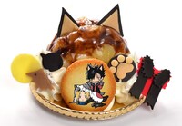 「研磨と黒尾のハロウィンケーキ（白桃のタルト）」