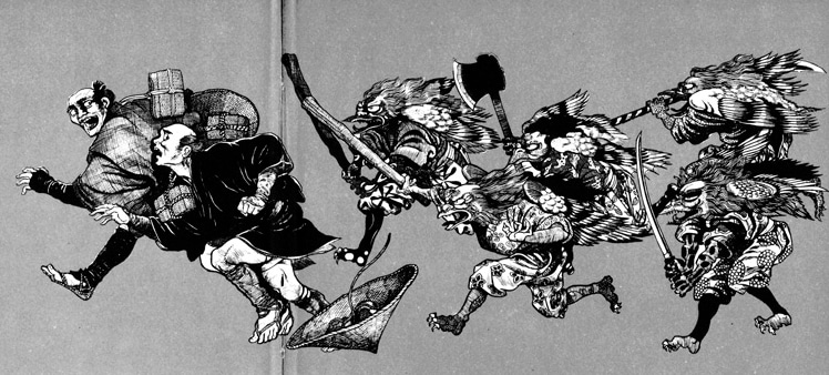 「水木しげる妖怪画集 愛蔵復刻版」イメージ。※画像は原本のもの。