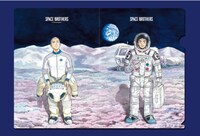 「宇宙兄弟公式ストア」の購入特典のクリアファイル。