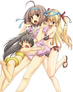 「パパのいうことを聞きなさい！－空色の響き－」のカラーイラスト。(c)松 智洋・江尻立真・な かじまゆか/集英社