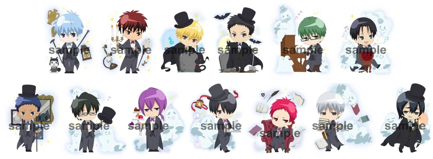 「黒子のバスケ 黒子のハロウィン2017 in J-WORLD TOKYO」用の描き下ろしイラスト。