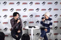 左からうすた京介、江口寿史。