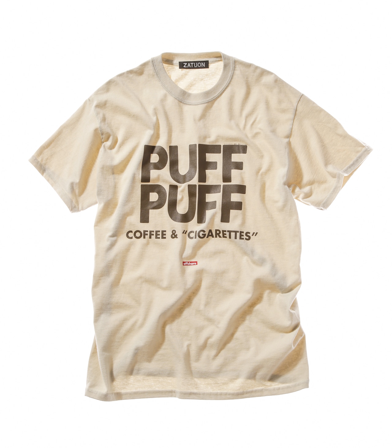 「PUFF PUFF Tee」（ベージュ）