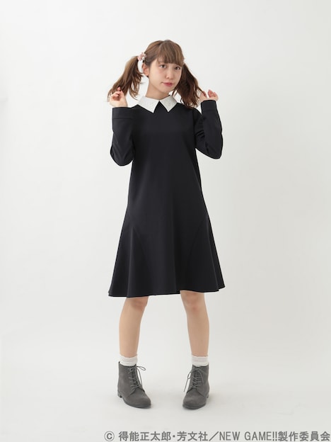 「NEW GAME!! 涼風青葉イメージワンピース」の着用イメージ。
