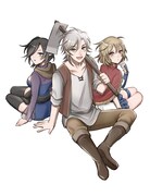 タカハシあん原作による「村人転生 最強のスローライフ」のカット。