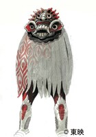 「宇宙刑事シャイダー」に登場した不思議獣バリバリのデザイン画。