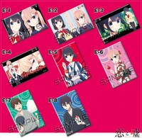 E賞：スクエア缶バッジ（全8種）※画像はイメージです。実際の商品と異なる場合があります。