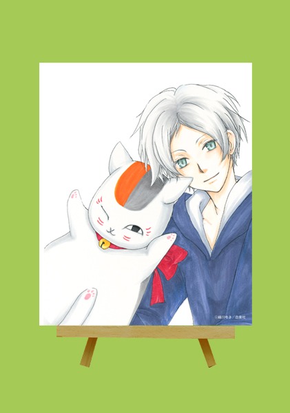 「夏目友人帳 大原画展 ～原作漫画からアニメーションまで～」のキャンバスパネルの1種。