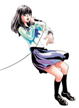 曽田正人による新連載「Change!」の予告イラスト。