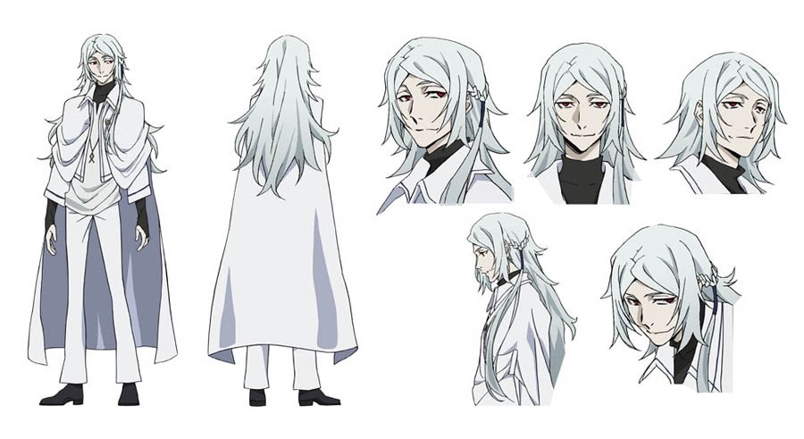 澁澤龍彦のキャラクター設定画。