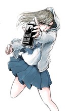 「左ききのエレン」リメイク版のカラーカット。(c)かっぴー・nifuni/集英社