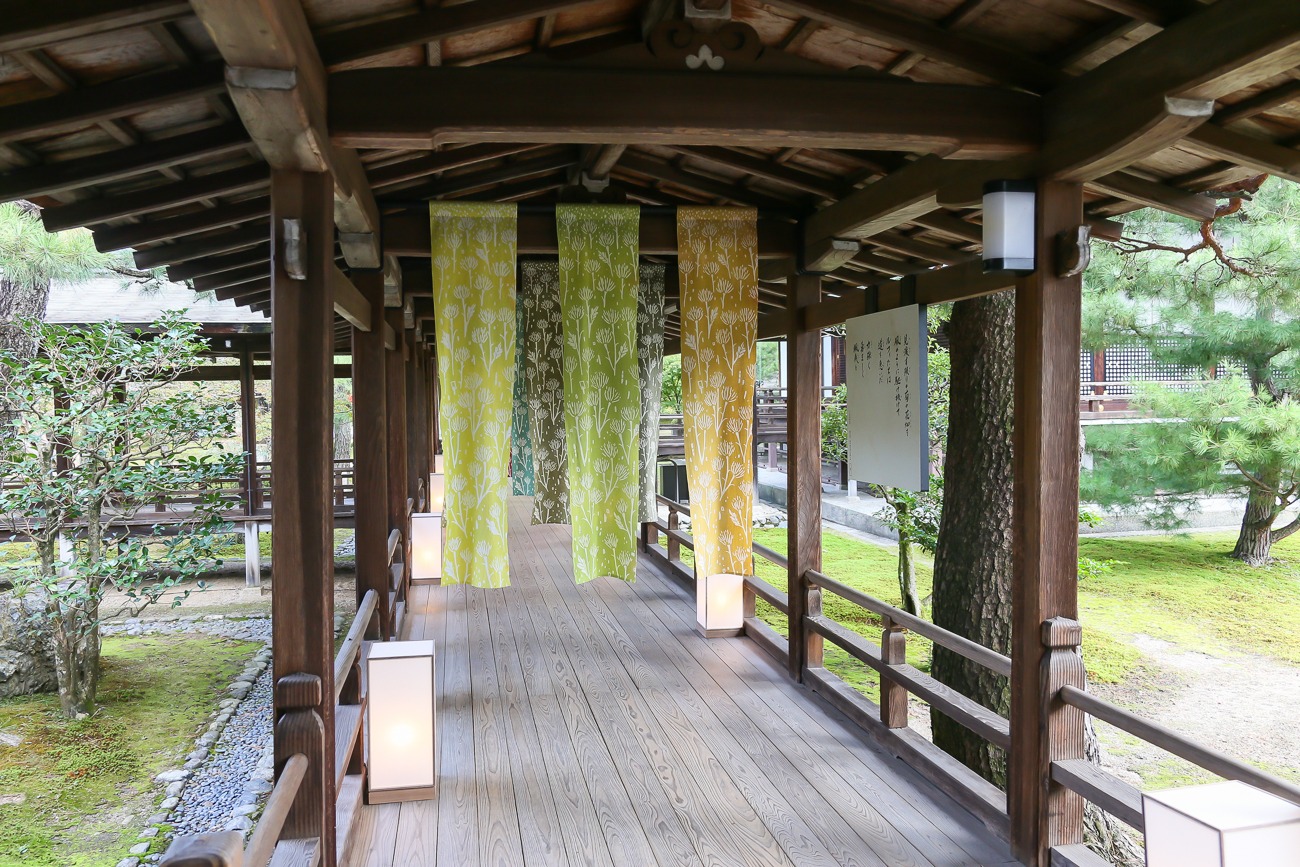 「ONE PIECE ART NUE 大覚寺『魔獣と姫と誓いの花』展」の展示。(c)尾田栄一郎/集英社/京都麦わら道中記推進委員会