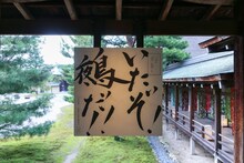 「ONE PIECE ART NUE 大覚寺『魔獣と姫と誓いの花』展」の展示。(c)尾田栄一郎/集英社/京都麦わら道中記推進委員会