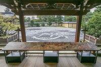 「ONE PIECE ART NUE 大覚寺『魔獣と姫と誓いの花』展」の展示。(c)尾田栄一郎/集英社/京都麦わら道中記推進委員会