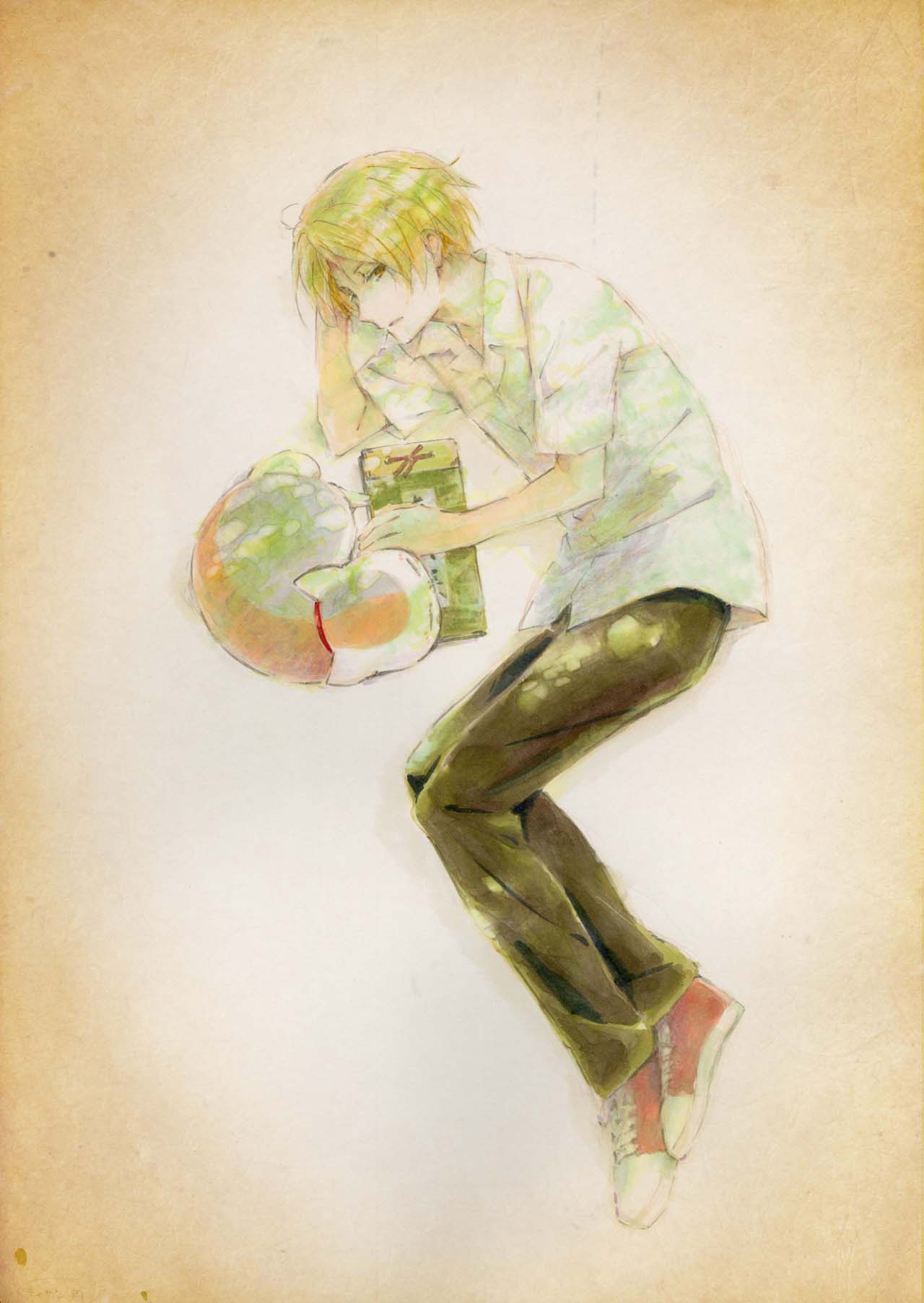 劇場版「夏目友人帳」のティザーイラスト。