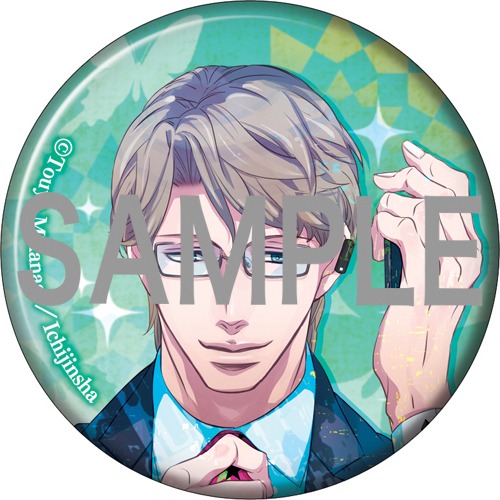 会場先行販売の缶バッジセット。