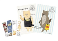 コラボカフェで配布する特典。