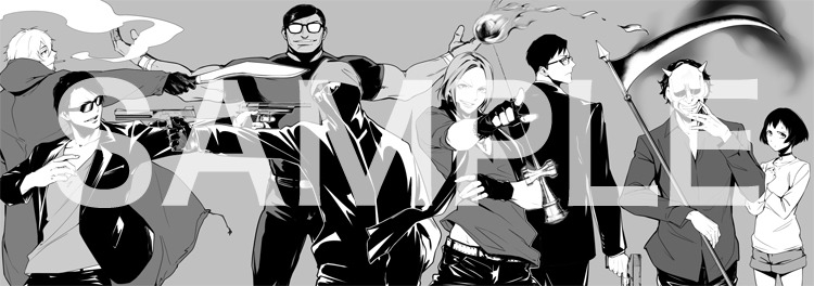 「DOG END」とM.S.S Projectのコラボイラスト。