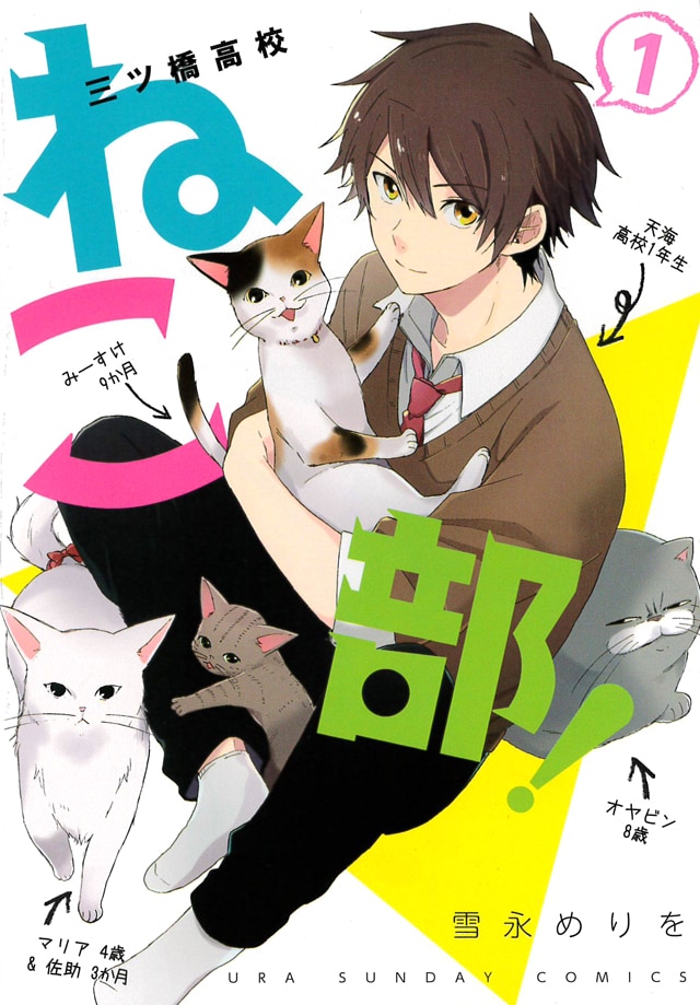 「三ツ橋高校ねこ部！」1巻