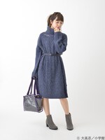 「マギ シンドバッドイメージ ニットワンピース」の着用例。