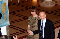 在日イタリア大使館で行われた叙勲式の様子。