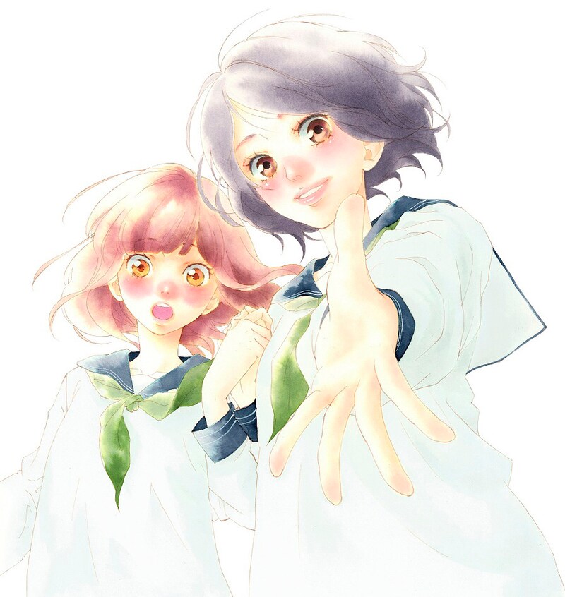 「思い、思われ、ふり、ふられ」イラスト。(c)咲坂伊緒/集英社マーガレットコミックス