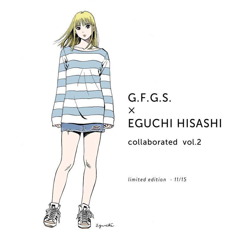 「G.F.G.S. × EGUCHI HISASHI collaborated vol.2」ビジュアル。