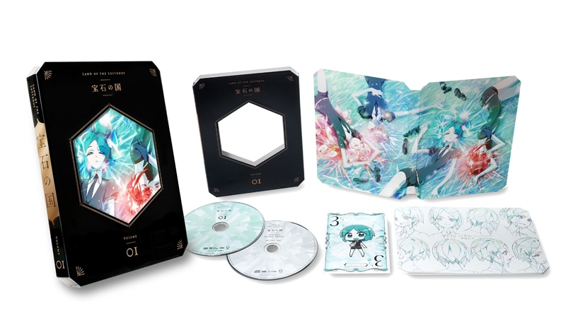 アニメ「宝石の国」のBlu-ray / DVD第1巻の展開図。