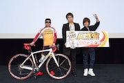 「弱虫ペダル Re:GENERATION」公開記念舞台挨拶の様子。左から伊藤健太郎、安元洋貴、森久保祥太郎。