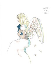 「桜沢エリカ原画展」の展示作品。